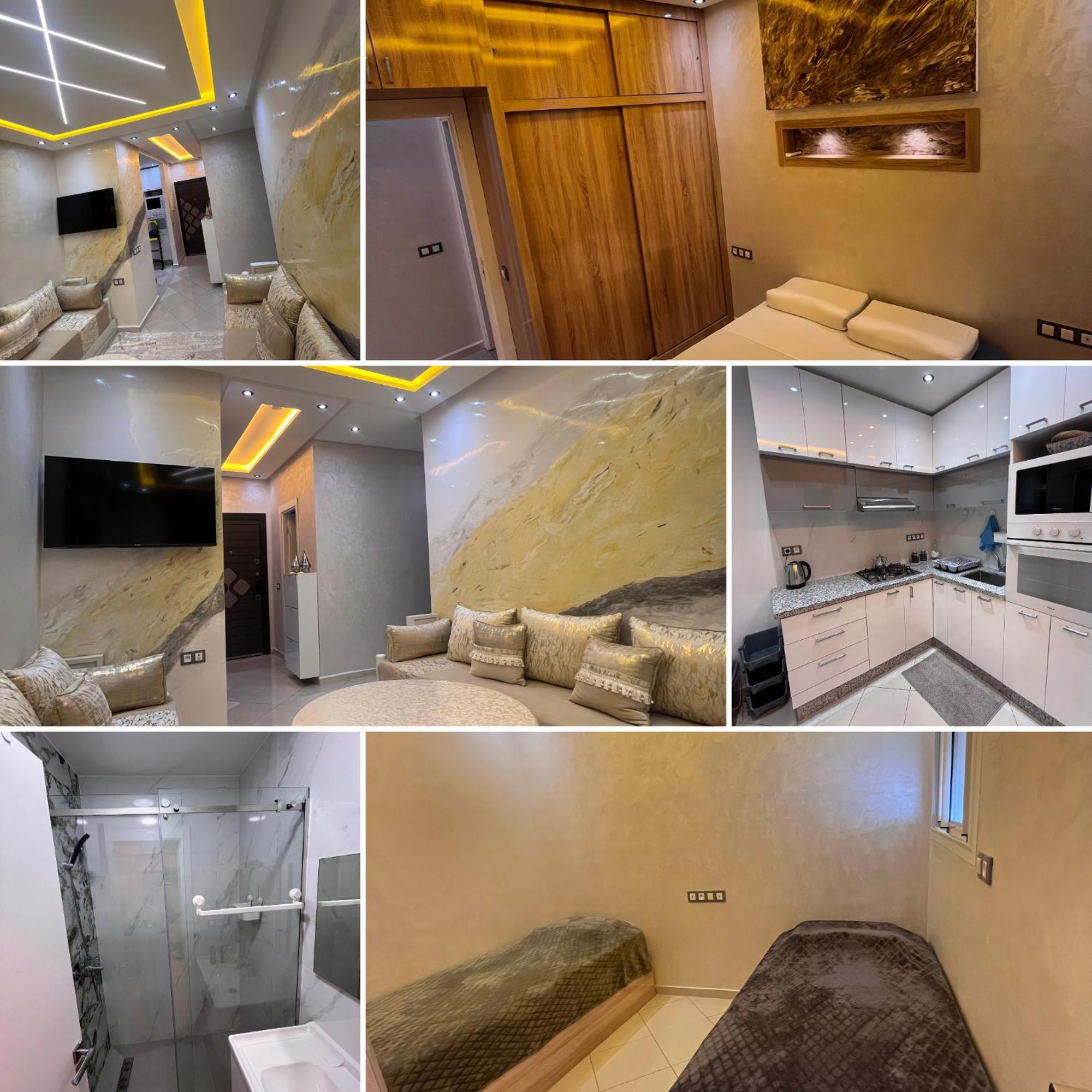 Appartement Renove Avec Style Et Parking Surveille Marrákes Kültér fotó
